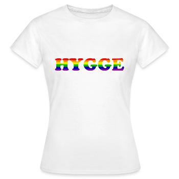 Hygge - Tradition danoise - Attitude à l’égard de la vie - Nice - T-shirt Femme - blanc - Devant - AI Model Female 172 dark (172cm)