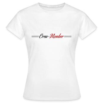 Membre d’équipage - T-shirt Femme - blanc - Devant - AI Model Female 172 dark (172cm)
