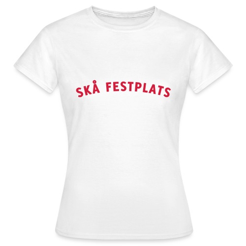 Skå Festplats Logotyp Röd - T-shirt dam