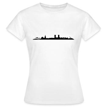 Skyline Oslo - Frauen T-Shirt - Weiß - Vorne - AI Model Female 172 dark (172cm)