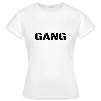 GANG - Frauen T-Shirt - Weiß - Vorne - AI Model Female 172 dark (172cm)