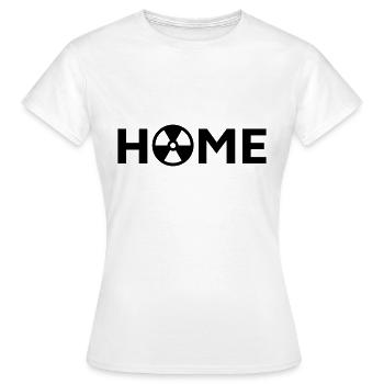 Horror House, Attention Teenroder, Teennager Room - T-shirt Femme - blanc - Devant - AI Model Female 172 dark (172cm)