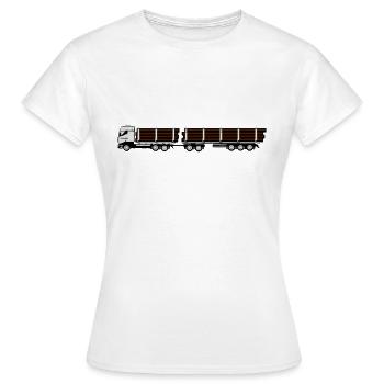 Camion camion camion - T-shirt Femme - blanc - Devant - AI Model Female 172 dark (172cm)