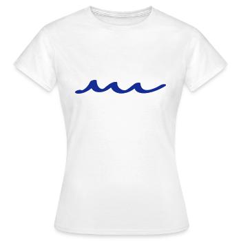 wellen - Frauen T-Shirt - Weiß - Vorne - AI Model Female 172 dark (172cm)