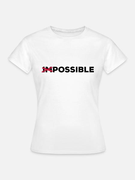eventuele mogelijke haalbare manier oplossing Optimist - Vrouwen T-shirt - wit