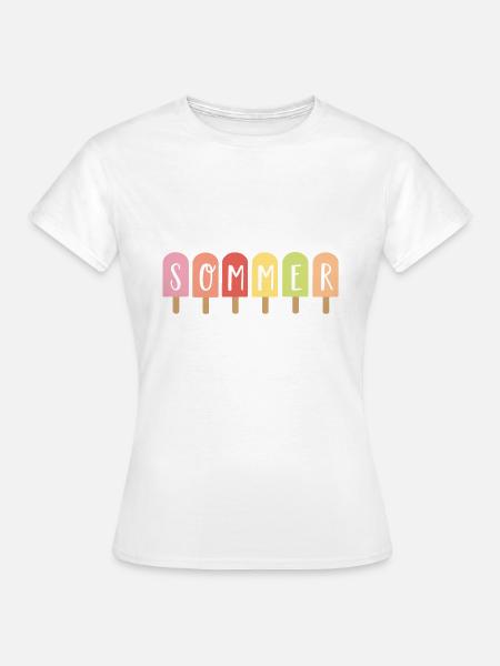 Sommer - Frauen T-Shirt - Weiß