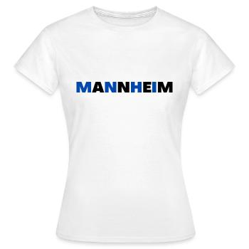 Mannheim - T-shirt Femme - blanc - Devant - AI Model Female 172 dark (172cm)
