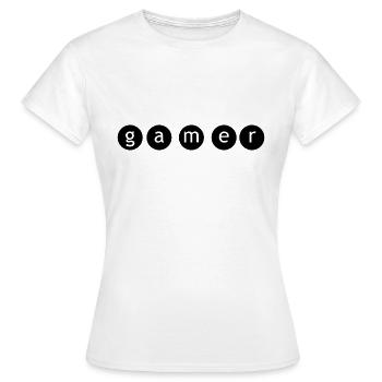 Game Gaming PC - Women's T-Shirt - white - Front - AI Model Female 172 dark (172cm)