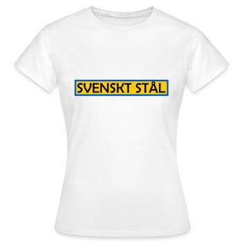 Acier suédois - T-shirt Femme - blanc - Devant - AI Model Female 172 dark (172cm)