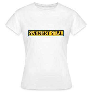 Acier suédois - T-shirt Femme - blanc - Devant - AI Model Female 172 dark (172cm)