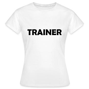 Formateur Entraîneur Sport Training - T-shirt Femme - blanc - Devant - AI Model Female 172 dark (172cm)