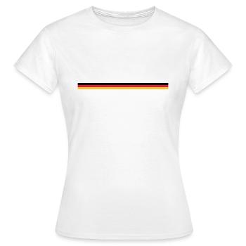 noir rouge or - T-shirt Femme - blanc - Devant - AI Model Female 172 dark (172cm)