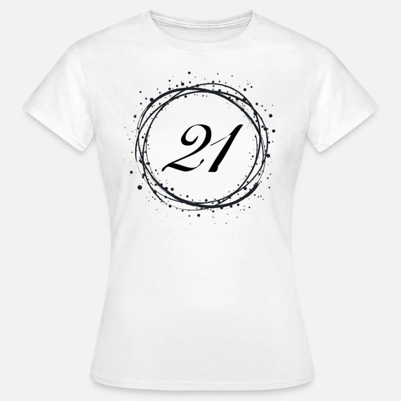 21 - Frauen T-Shirt - Weiß