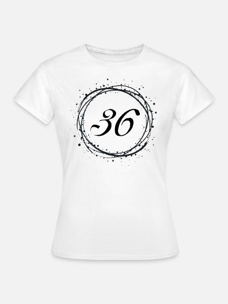 36 - Frauen T-Shirt - Weiß
