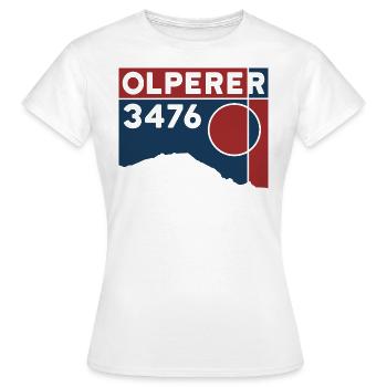 Olperer Nordgrat Brücke Überschreitung Wanderung - Frauen T-Shirt - Weiß - Vorne - AI Model Female 172 dark (172cm)