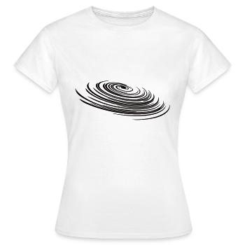 Géométrie spirale - galaxie spirale circulaire - T-shirt Femme - blanc - Devant - AI Model Female 172 dark (172cm)