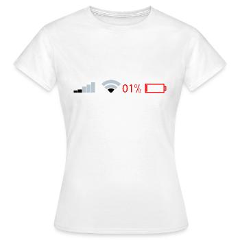 wifi - T-shirt Femme - blanc - Devant - AI Model Female 172 dark (172cm)
