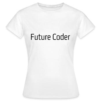 Codeur du futur - T-shirt Femme - blanc - Devant - AI Model Female 172 dark (172cm)