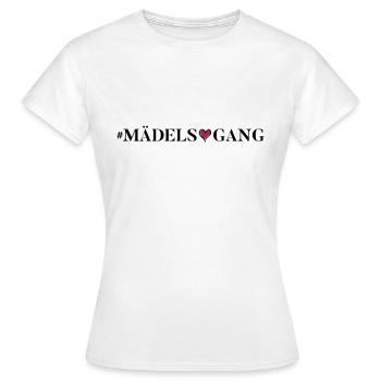 maedels gang herzchen - Frauen T-Shirt - Weiß - Vorne - AI Model Female 172 dark (172cm)