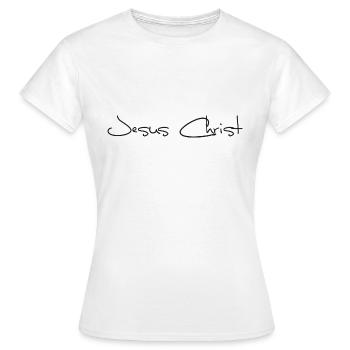 Jesus Christ - Frauen T-Shirt - Weiß - Vorne - AI Model Female 172 dark (172cm)