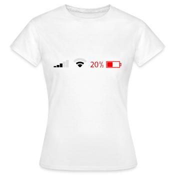 wifi - T-shirt Femme - blanc - Devant - AI Model Female 172 dark (172cm)
