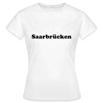 Saarbrücken Geschenkidee Shirt Saar - Frauen T-Shirt - Weiß - Vorne - AI Model Female 172 dark (172cm)