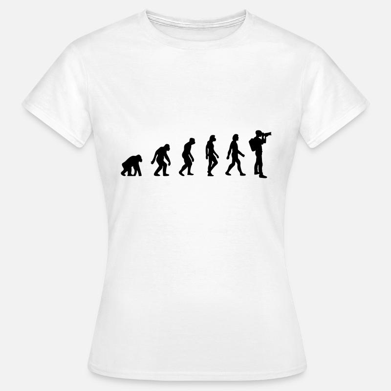 Photographe évolution - T-shirt Femme - blanc
