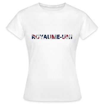 Drapeau Royaume-Uni - T-shirt Femme - blanc - Devant - AI Model Female 172 dark (172cm)
