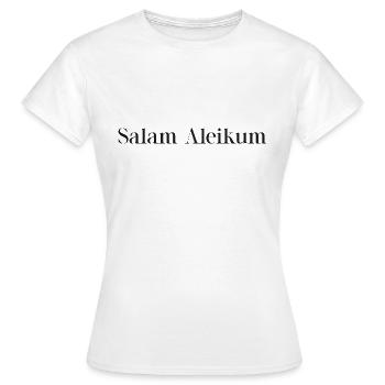 Salam Aleikum - La paix soit avec vous - T-shirt Femme - blanc - Devant - AI Model Female 172 dark (172cm)