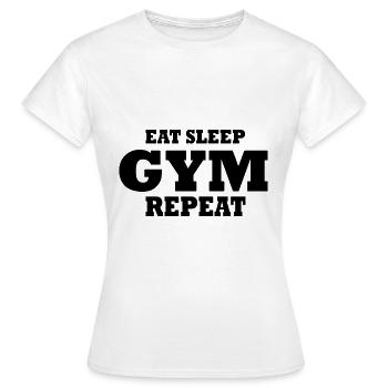 Gym - T-shirt Femme - blanc - Devant - AI Model Female 172 dark (172cm)