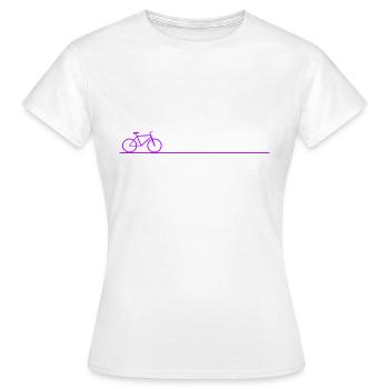 Fahrrad Radfahrer Bike - Frauen T-Shirt - Weiß - Vorne - AI Model Female 172 dark (172cm)