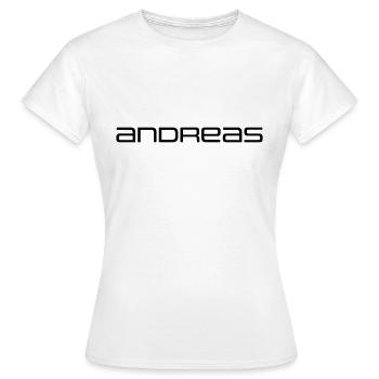 Le cadeau d’Andrea - T-shirt Femme - blanc - Devant - AI Model Female 172 dark (172cm)