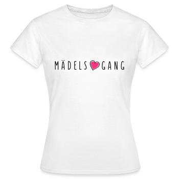 maedels herz gang - Frauen T-Shirt - Weiß - Vorne - AI Model Female 172 dark (172cm)