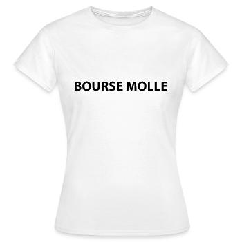 BOURSE MOLLE - T-shirt Femme - blanc - Devant - AI Model Female 172 dark (172cm)