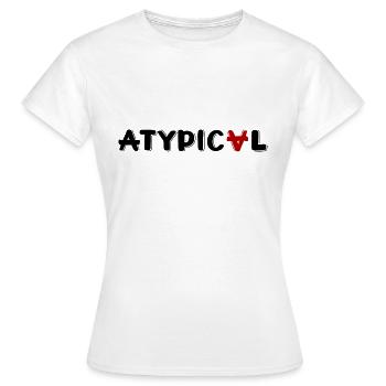 Atypique - T-shirt Femme - blanc - Devant - AI Model Female 172 dark (172cm)