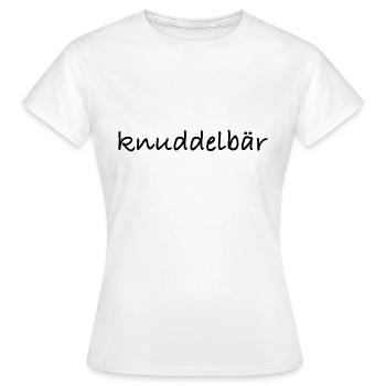 Kosename Knuddelbär - Frauen T-Shirt - Weiß - Vorne - AI Model Female 172 dark (172cm)
