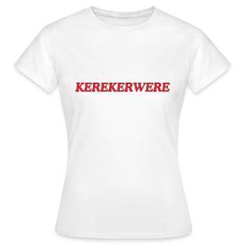 KEREKERWERE | T-Shirt from West Flanders - Women's T-Shirt - white - Front - AI Model Female 172 dark (172cm)