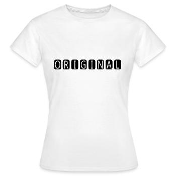 original - Frauen T-Shirt - Weiß - Vorne - AI Model Female 172 dark (172cm)