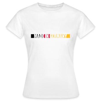 Fabriqué en Allemagne - T-shirt Femme - blanc - Devant - AI Model Female 172 dark (172cm)