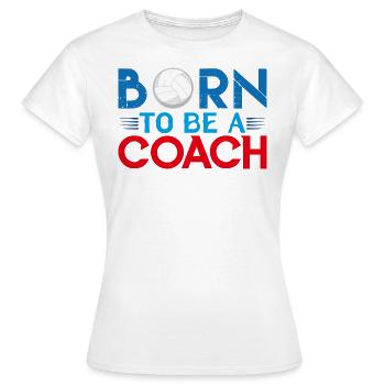 coach Volleyball coach | Volleyball Coach gift - Women's T-Shirt - white - Front - AI Model Female 172 dark (172cm)