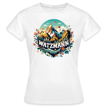 Watzmann Beauty Fleurs alpines Enthousiasme Fierté - T-shirt Femme - blanc - Devant - AI Model Female 172 dark (172cm)