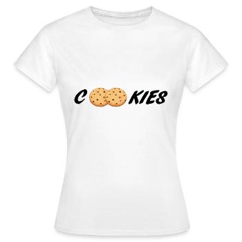 cookies - Frauen T-Shirt - Weiß - Vorne - AI Model Female 172 dark (172cm)