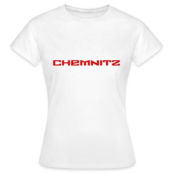 Chemnitz - Slogan - Deutschland - Slogan - Frauen T-Shirt - Weiß - Vorne - AI Model Female 172 dark (172cm)