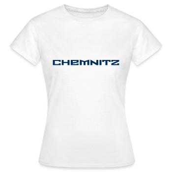 Chemnitz - Slogan - Deutschland - Slogan - Frauen T-Shirt - Weiß - Vorne - AI Model Female 172 dark (172cm)