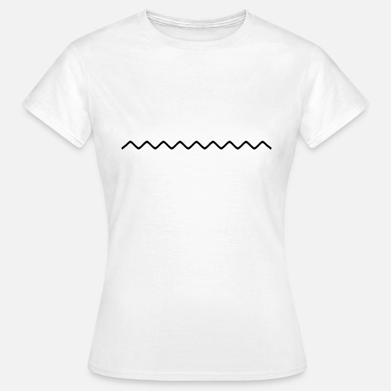 sinuous line - Women's T-Shirt - white