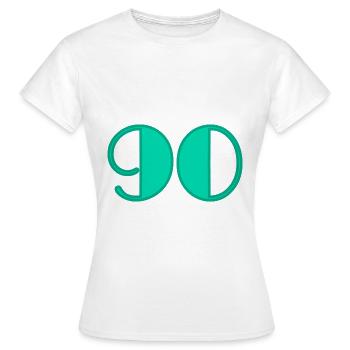 JAHRESTAG. ALLES GUTE ZUM GEBURTSTAG!. ALLES GUTE ZUM GEBURTSTAG!. - Frauen T-Shirt - Weiß - Vorne - AI Model Female 172 dark (172cm)