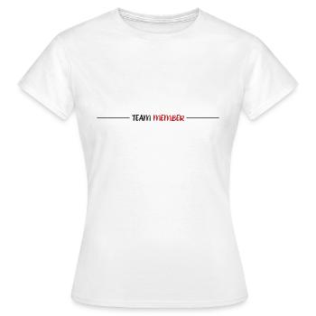 Team Mitglied - Frauen T-Shirt - Weiß - Vorne - AI Model Female 172 dark (172cm)