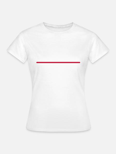 strich - Frauen T-Shirt - Weiß