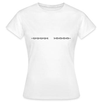 Chaîne ouverte - T-shirt Femme - blanc - Devant - AI Model Female 172 dark (172cm)