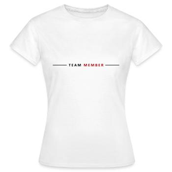 Team Mitglied - Frauen T-Shirt - Weiß - Vorne - AI Model Female 172 dark (172cm)